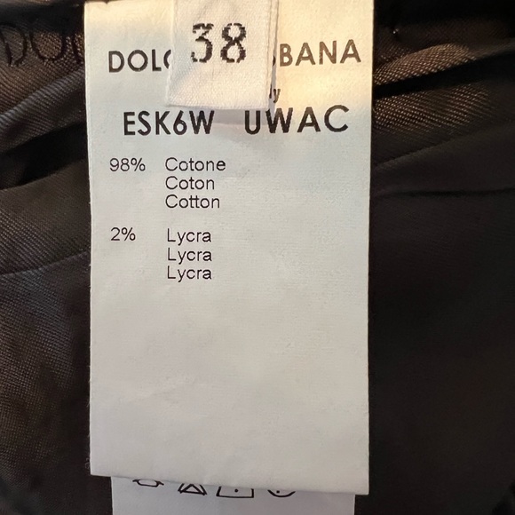 EUC authentic Dolce & Gabbana midi corduroy skirt with a silk lining. - Picture 5 of 12